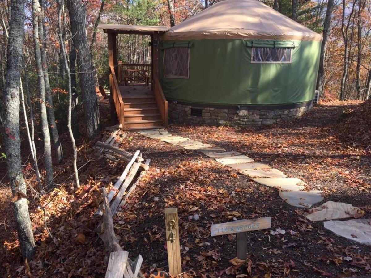 Tuckaseegee @ Sky Ridge Yurts Bryson City Buitenkant foto